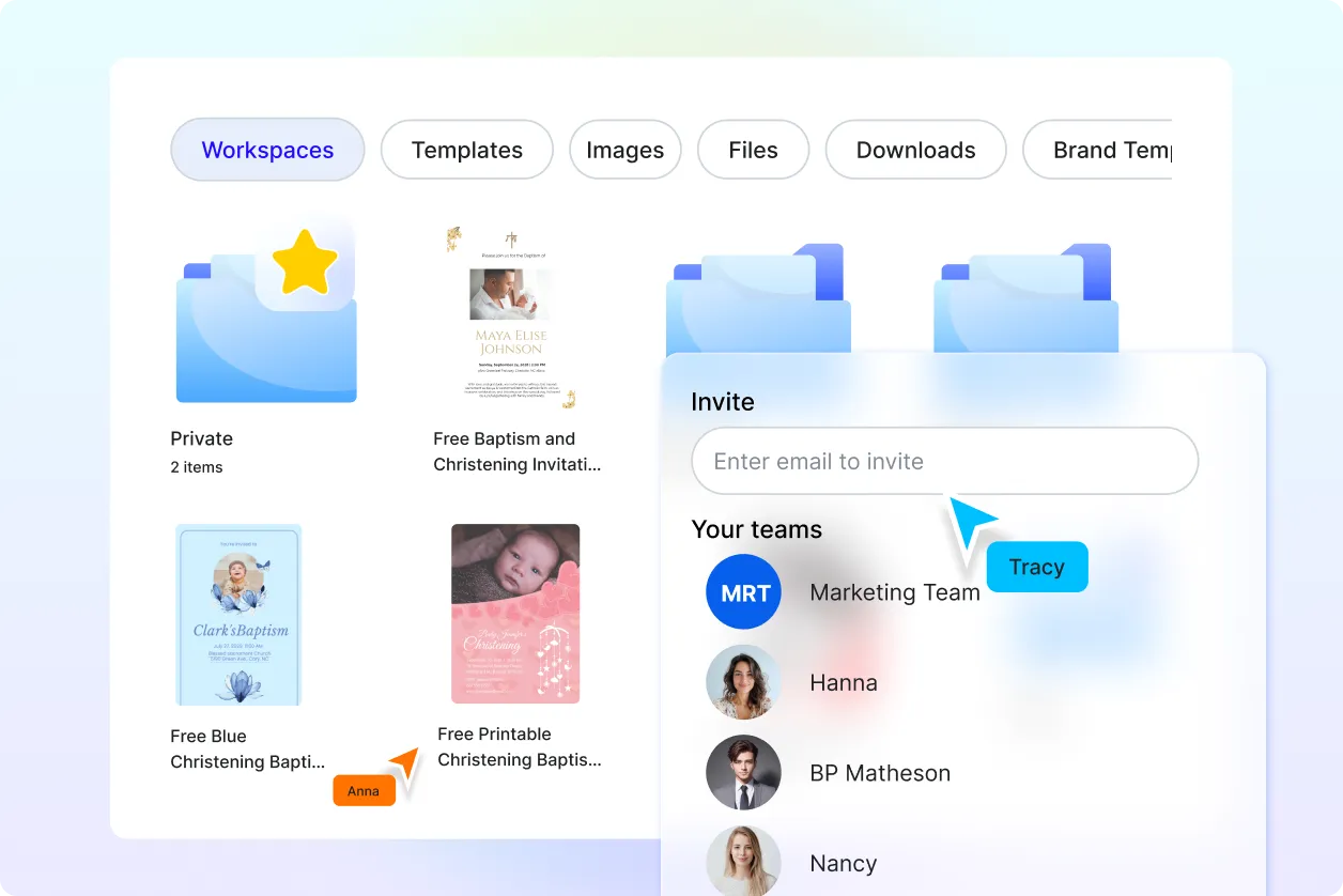 Free AI Baptism & Christening Invitation Generator, Free Online Invitation Maker
